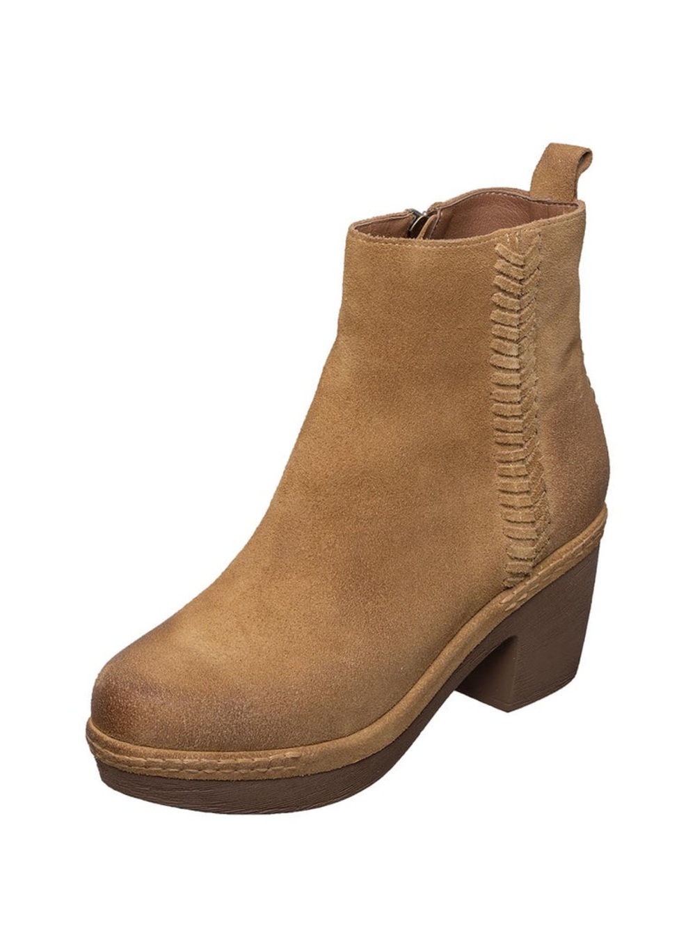 Antelope R23 Shaina  Suede Ankle Bootie in Tan